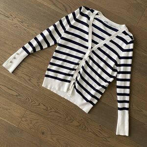 (New) Heavy knit stripe cardigan